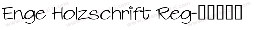 Enge Holzschrift Reg字体转换